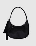 MEDIUM RECYCLED LEATHER CRESCENT BAG